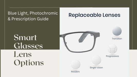 Smart Glasses Lens Options: Blue Light, Photochromic & Prescription Guide
