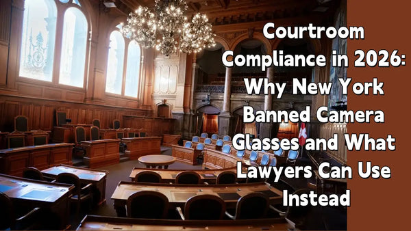 Courtroom Compliance in 2026: Why New York Banned Camera Glasses and What Lawyers Can Use Instead