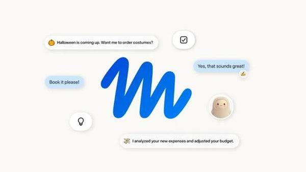 Meta Muse AI agent interface with task prompts for shopping and budget management.