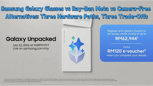 Samsung Galaxy Glasses vs Ray-Ban Meta vs Camera-Free Alternatives: Three Hardware Paths, Three Trade-Offs