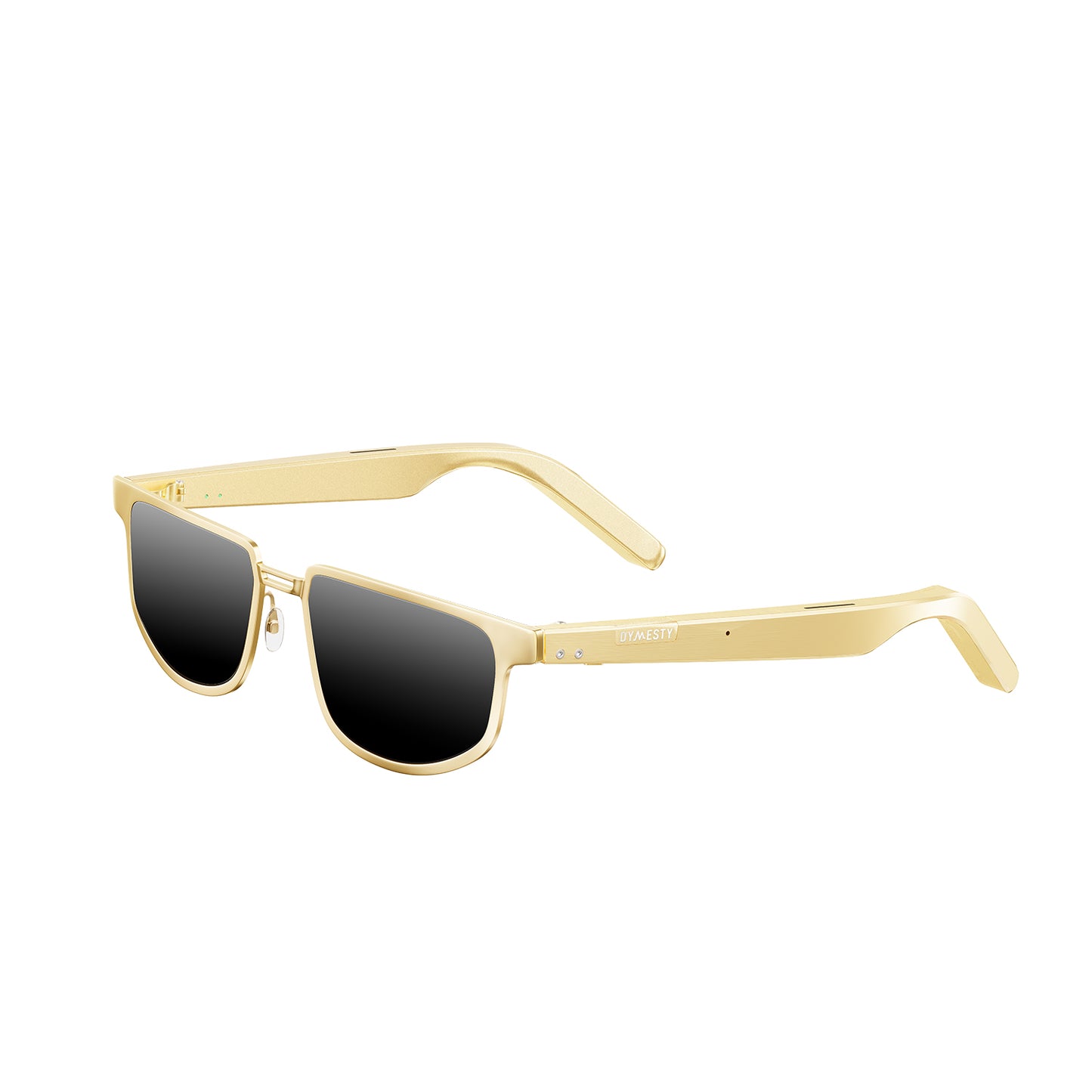 Top down view of Dymesty Moore Vision AI sunglasses, combining sunlight and insight