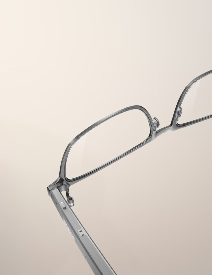 Titanium frame detail
